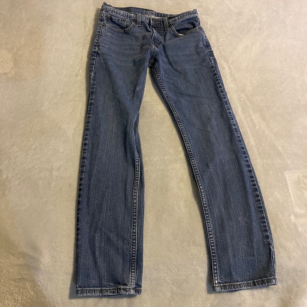 Levi's 511 Jeans Mens 29x30 Blue Denim‎ Straight Fit Cotton Stretch (28x28)